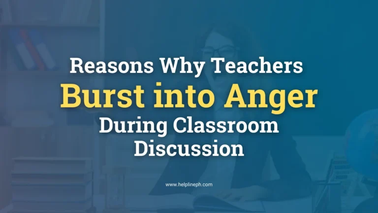 A teacher bursting into anger during a classroom discussion while students are distracted.