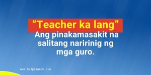 teacher ka lang