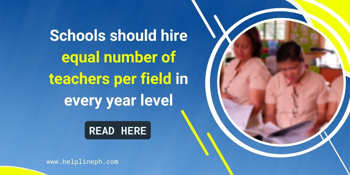 hire equal number of teachers