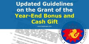 Guidelines on the Grant of the Year-End Bonus and Cash Gift