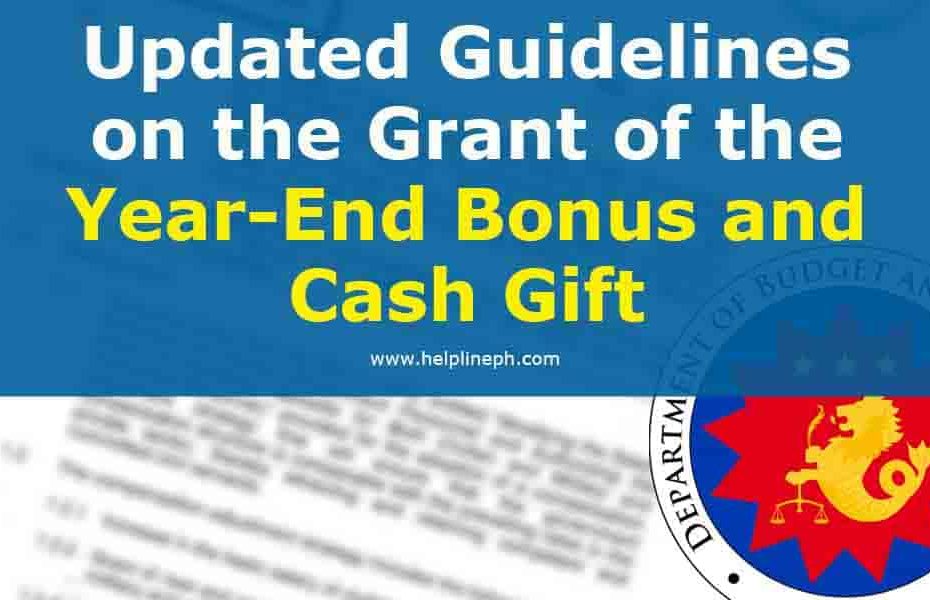 Guidelines on the Grant of the Year-End Bonus and Cash Gift