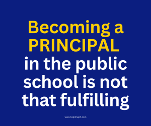 Becoming a principal