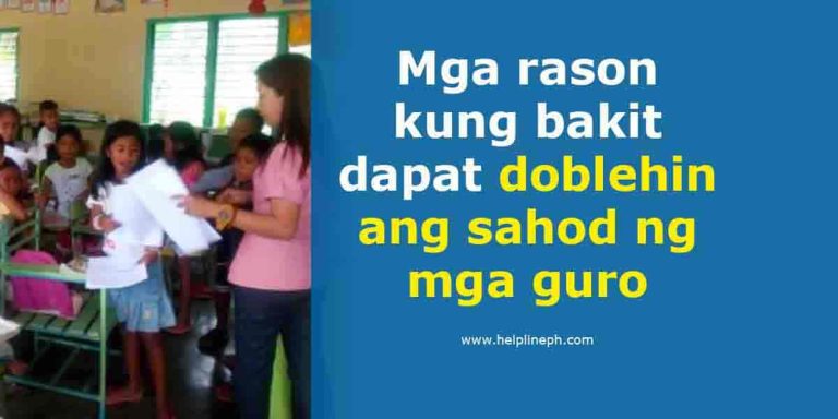 doblehin ang sahod ng mga guro