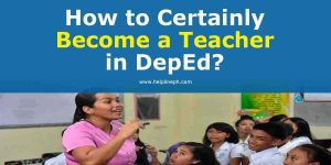 Become a Teacher in DepEd
