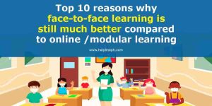 face-to-face learning is still much better