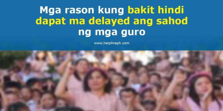 delayed ang sahod