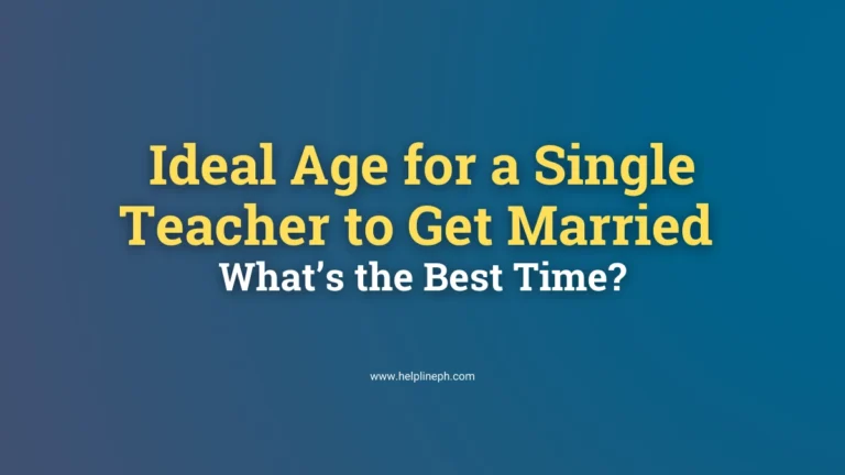 Ideal age for a teacher to get married – Why 25 is the best time for career stability and family planning.