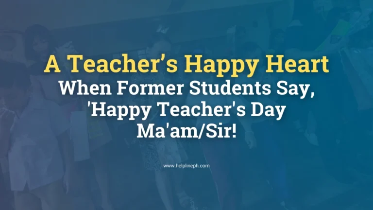 Students giving gifts to their teacher on Teacher's Day celebration, showing appreciation and joy – helplineph.com