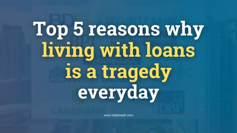 Logo of Philippine banks, highlighting the daily struggle of living with loans – HelplinePH article