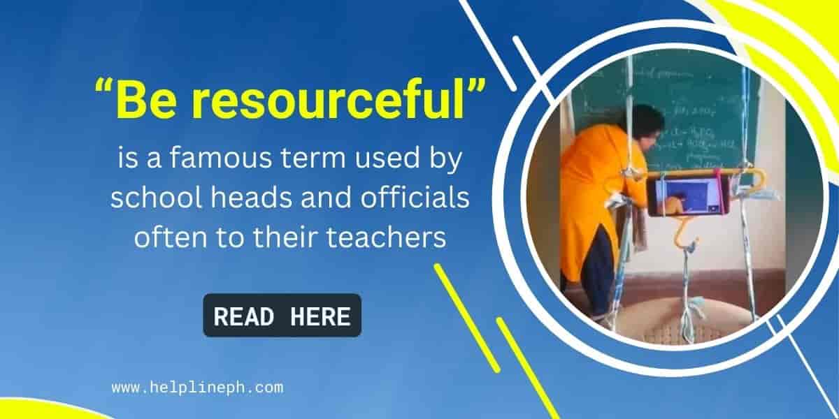Be resourceful