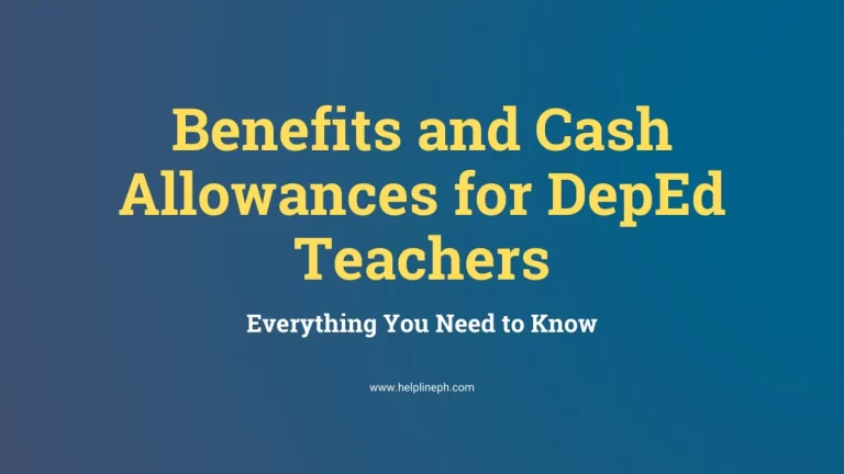 2024 Benefits and Cash Allowances for DepEd Teachers