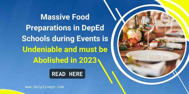 Massive Food Preparations in DepEd