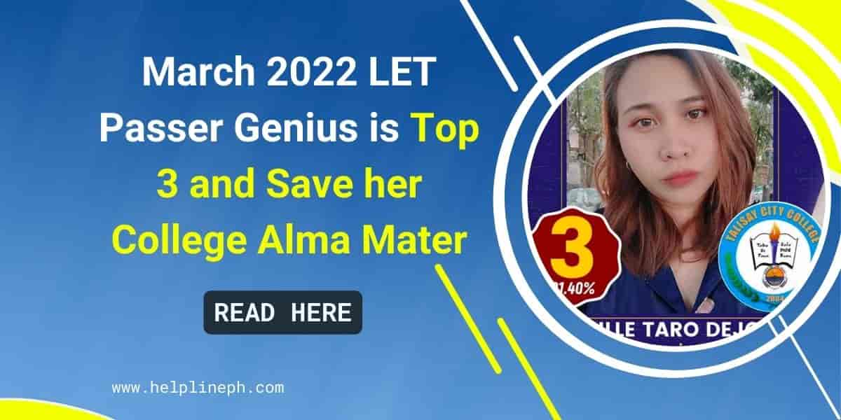 March 2022 LET Passer