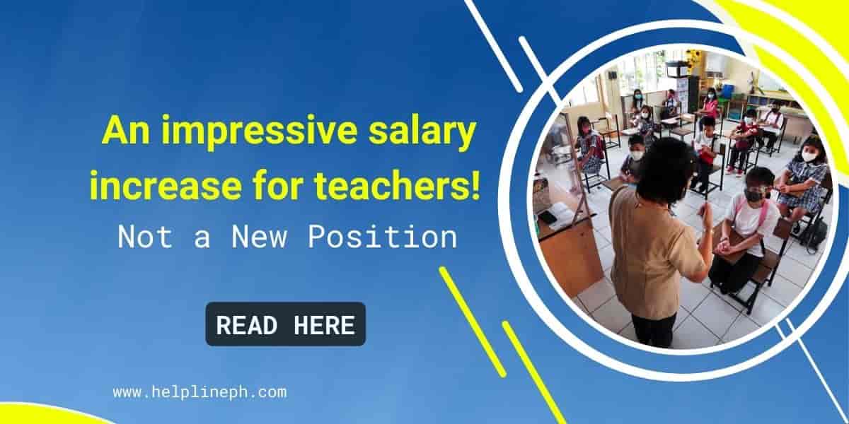 An impressive salary increase for teachers! Not a New Position