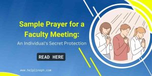 Prayer for a Faculty Meeting