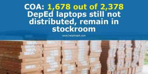 DepEd laptops still not distributed