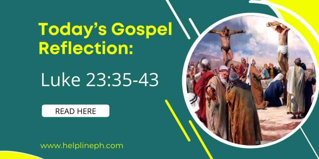 Today's Gospel Reflection | Helpline PH