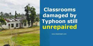 Classrooms damaged by Typhoon