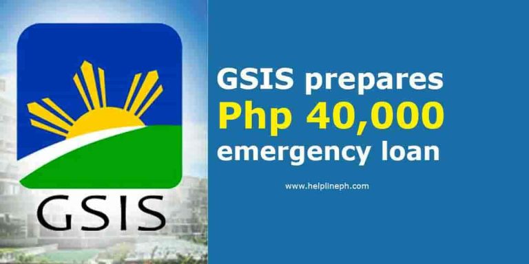 GSIS prepares emergency loan