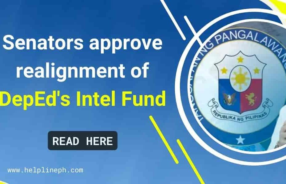 realignment of DepEd's Intel Fund