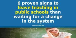 leave teaching
