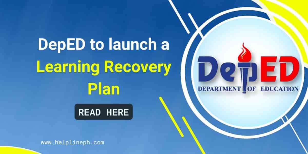 DepED To Launch A Learning Recovery Plan Helpline PH