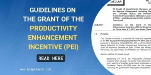 Productivity Enhancement Incentive