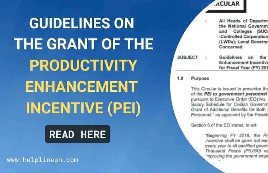 Productivity Enhancement Incentive