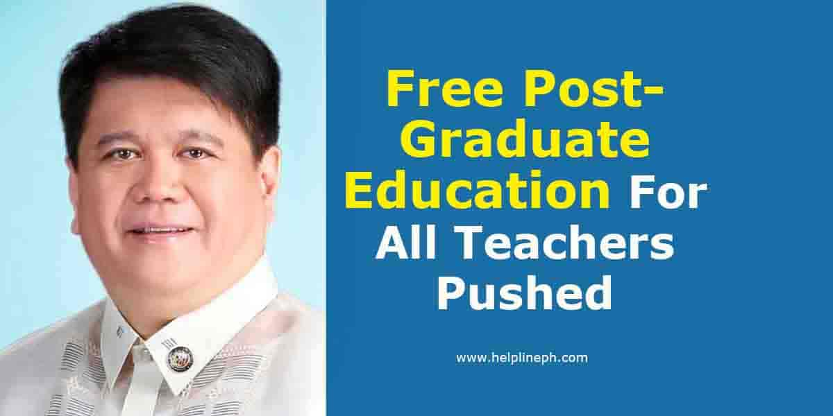 Free PostGraduate Education For All Teachers Pushed Helpline PH
