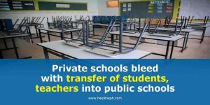 Private schools bleed with transfer