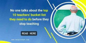 teachers' bucket list