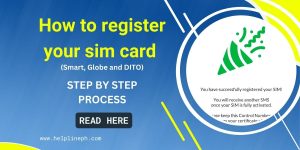 register your sim card