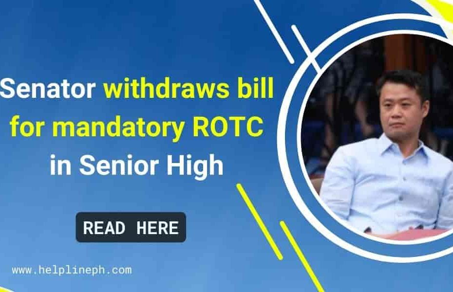 Senator withdraws bill for mandatory ROTC
