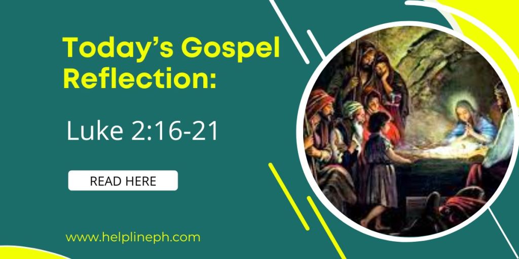 Today's Gospel Reflection Helpline PH