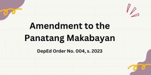 Amendment to the Panatang Makabayan