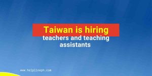 Taiwan is hiring teachers