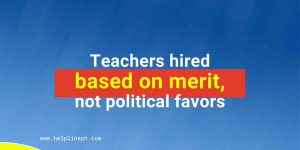 Teachers hired based on merit