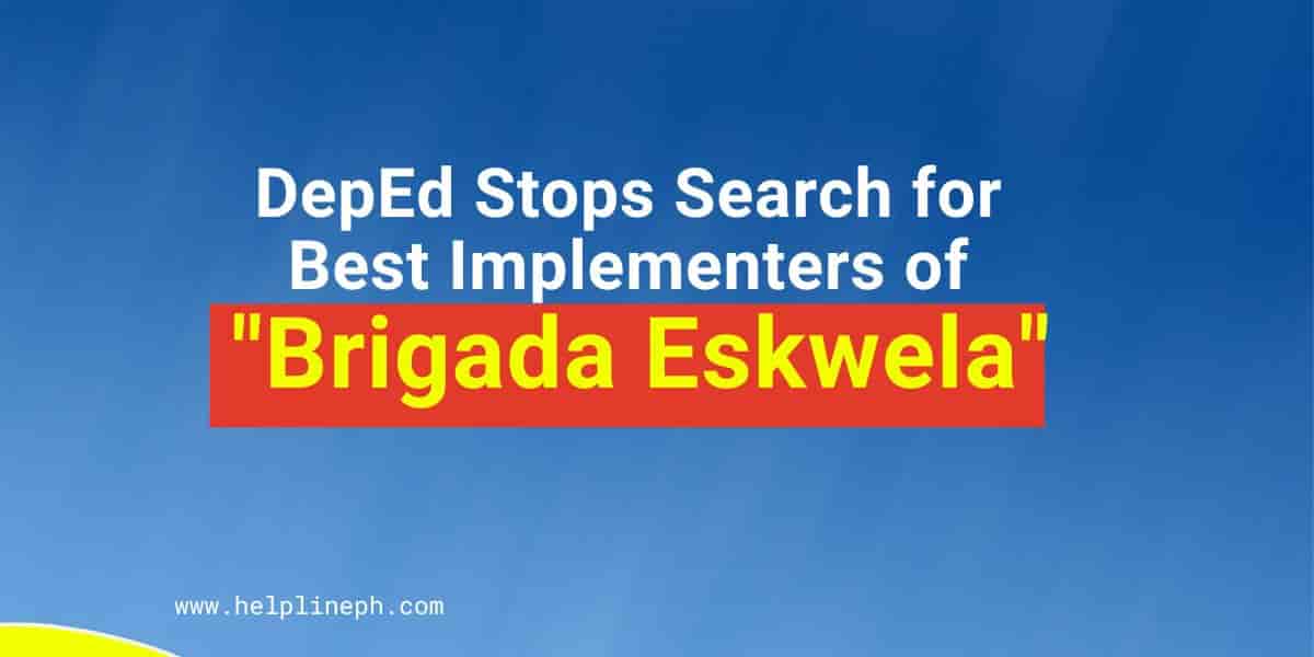 Deped Stops Search For Best Implementers Of Brigada Eskwela Helpline Ph
