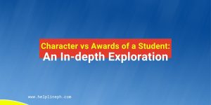 Character vs Awards of a Student
