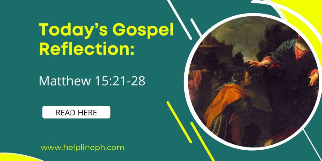 Today's Gospel Reflection | Helpline PH