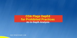 COA Flags DepEd for Prohibited Practices