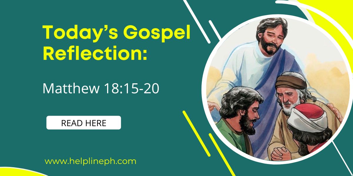 matthew 18 15 20 tagalog reflection
