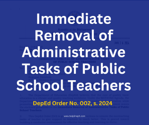 Removal of Administrative Tasks