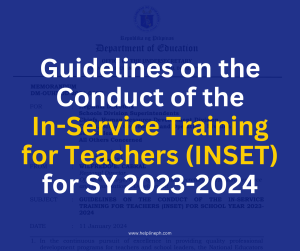 Guidelines on the Conduct of the In-Service Training for Teachers