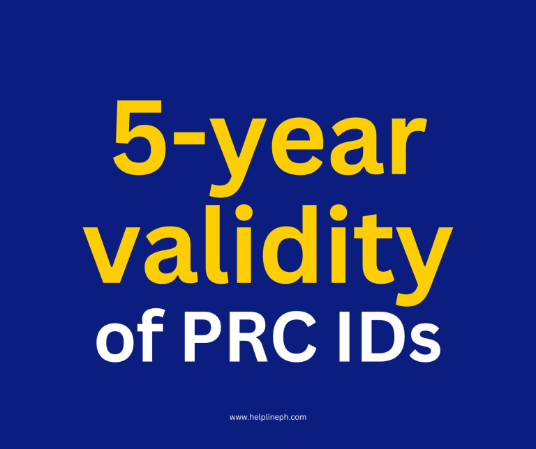 5-year validity to PRC IDs