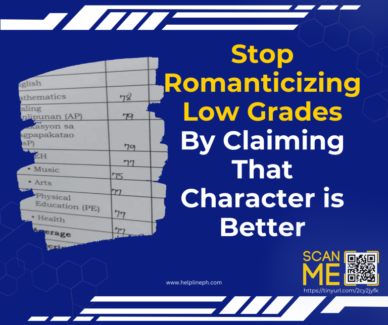 Stop Romanticizing Low Grades