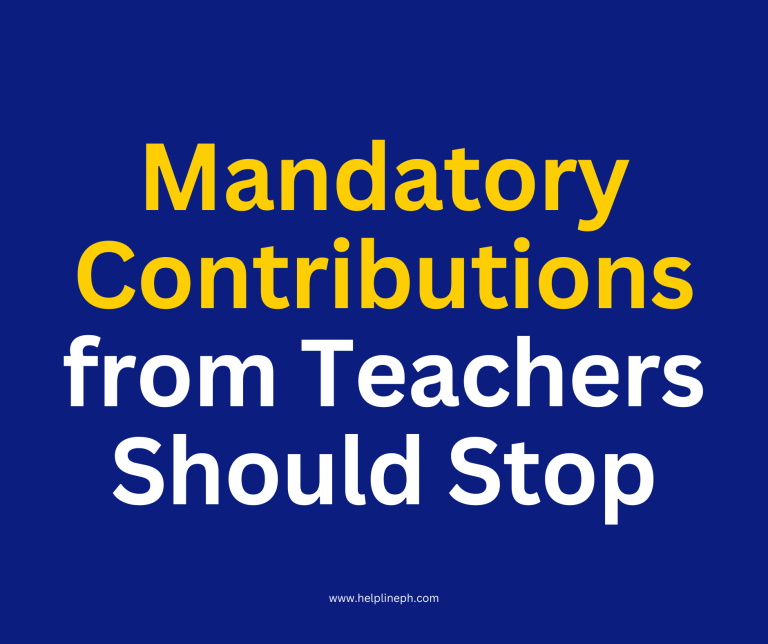 Mandatory Contributions from Teachers