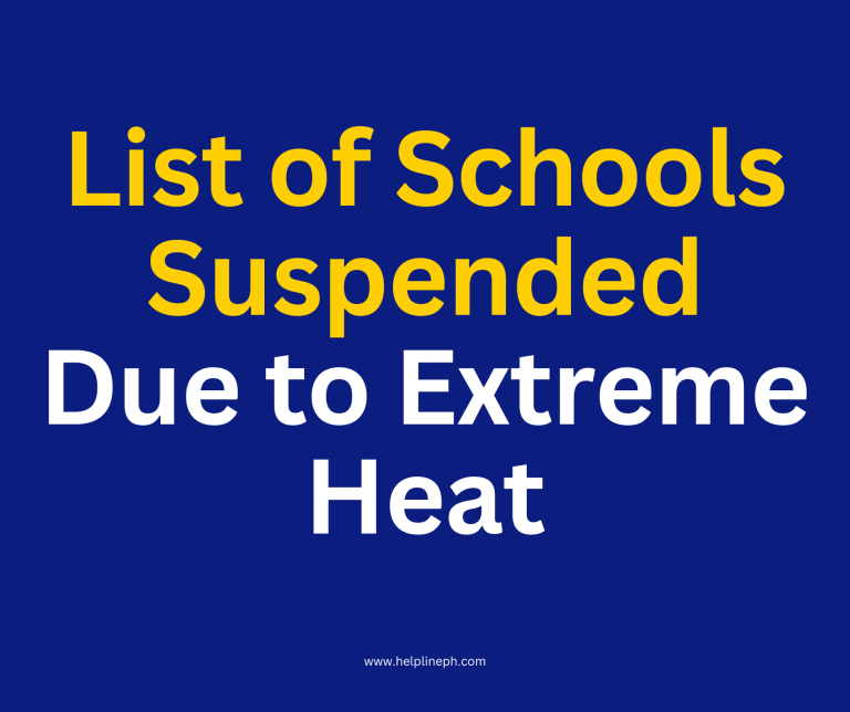 List of Schools Suspended Due to Extreme Heat