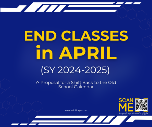 End Classes in April for SY 2024-2025