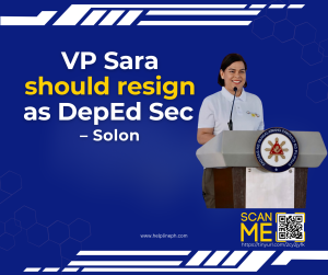 VP Sara should resign as DepEd Sec